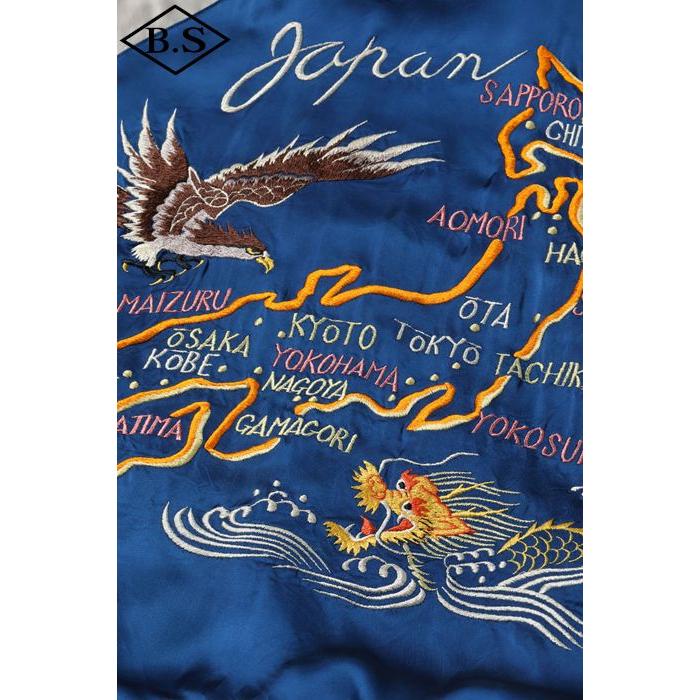 港商商会 KOSHO&CO.  アウター TT15911-159 Late 1940s Style Acetate Souvenir Jacket KOSHO & CO. Special Edition EAGLE & DRAGON × JAPAN MAPの画像