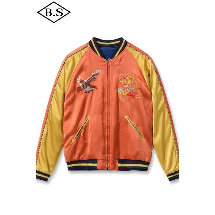港商商会 KOSHO&CO.  アウター TT15911-159 Late 1940s Style Acetate Souvenir Jacket KOSHO & CO. Special Edition EAGLE & DRAGON × JAPAN MAPの画像