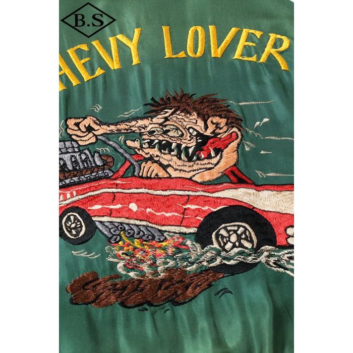 テーラー東洋 TAILOR TOYO アウター Lot No. TT15878-119 /Mid 1950s Style Acetate Souvenir Jacket “TIGER HEAD” × “CHEVY LOVER” (AGING MODEL)の画像