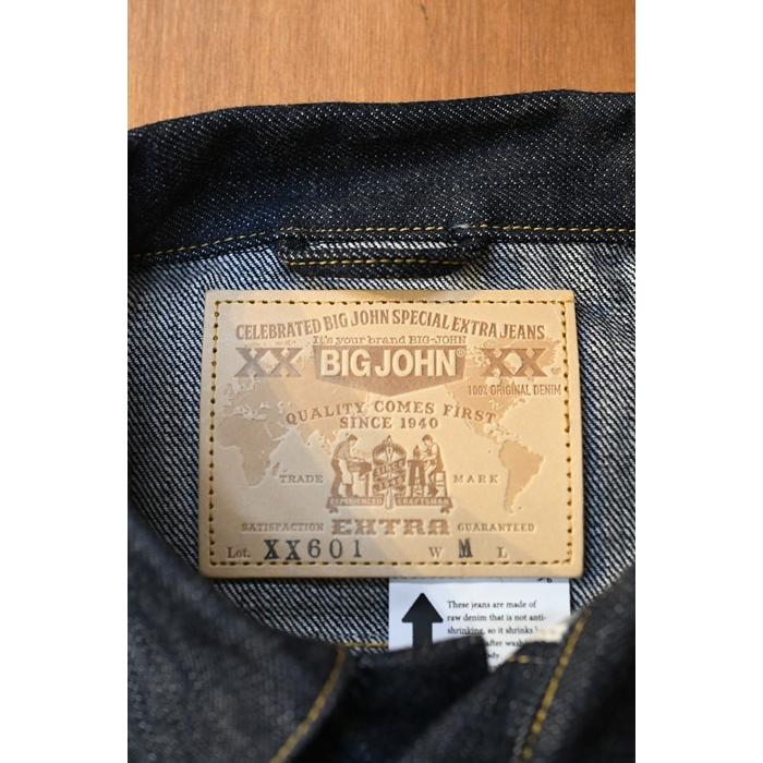 ビッグジョン BIG JOHN  デニムジャケット XX601 XXXX-EXTRA MODEL DENIM JACKET エクストラ モデル インディゴの画像