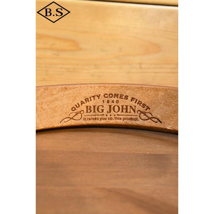ビッグジョン BIG JOHN ベルト VBLT04 5ミリ厚 細巾 姫路レザー HIMEJI LEATHER ORIGINAL NARROW BELT キャメル_3