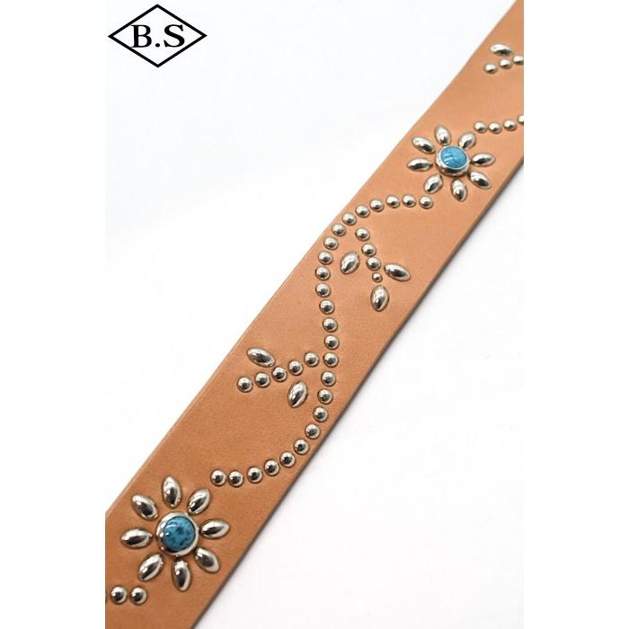 コリンボ COLIMBO ベルト ZB-0709 JEWEL STUDDED LEATHER BELT 40mm