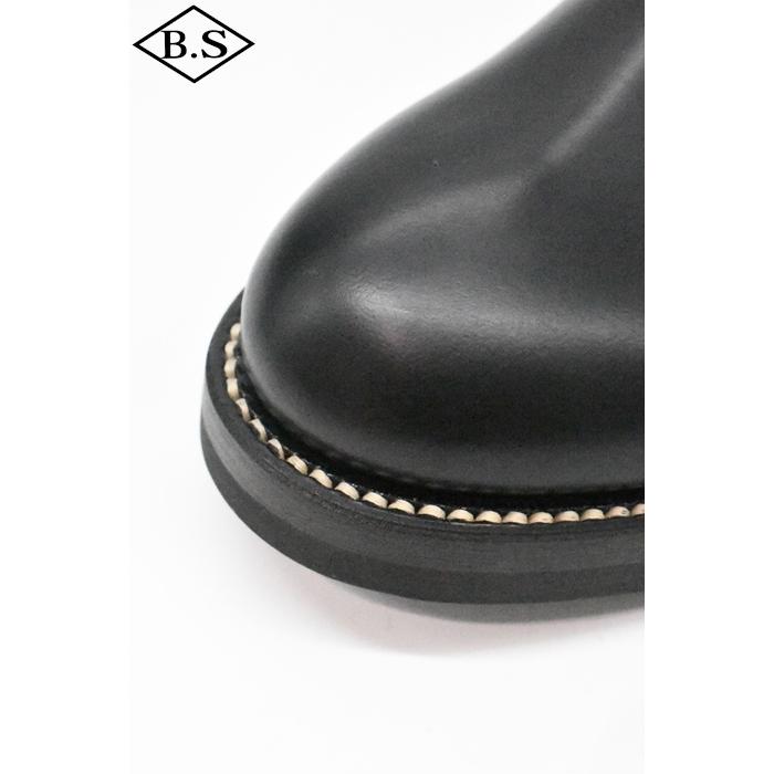 クッシュマン CUSHMAN 29383 GLASS LEATHER ENGINEER BOOTS BLACKの画像