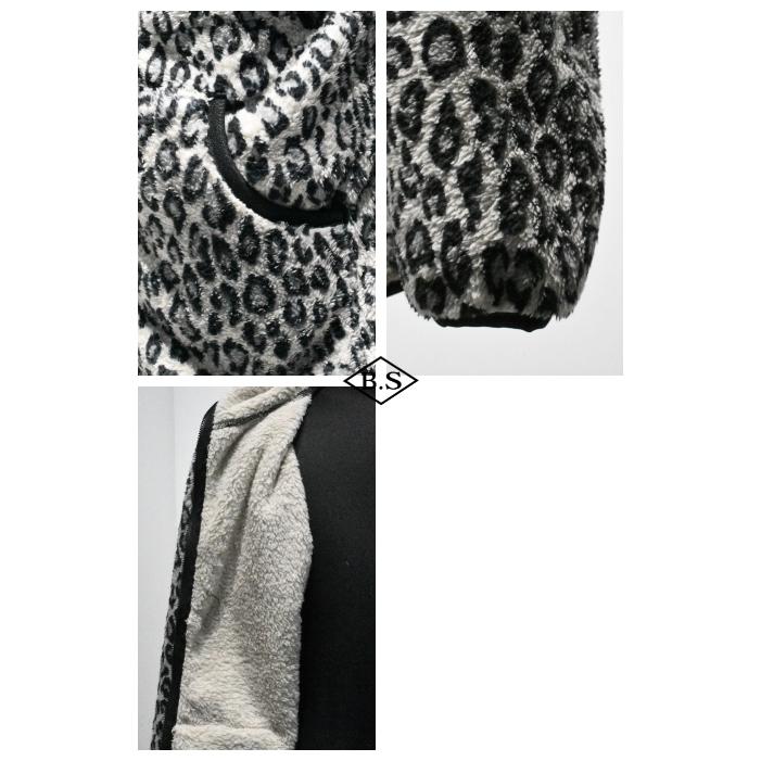 CUSHMAN（クッシュマン） ジップパーカー 66930 LEOPARD FLEECE ZIP