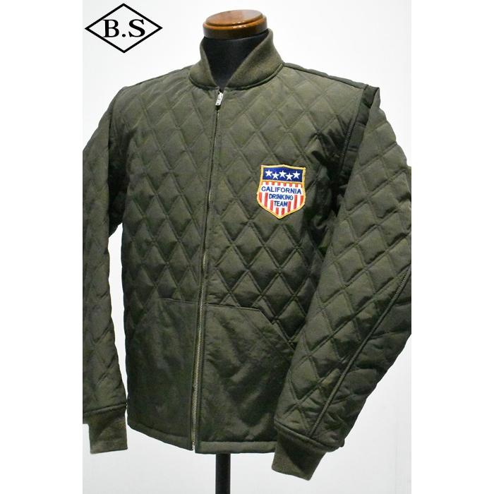 クッシュマン CUSHMAN アウター 21504 QUILTING FREEZERＦJAKET OLIVEの画像