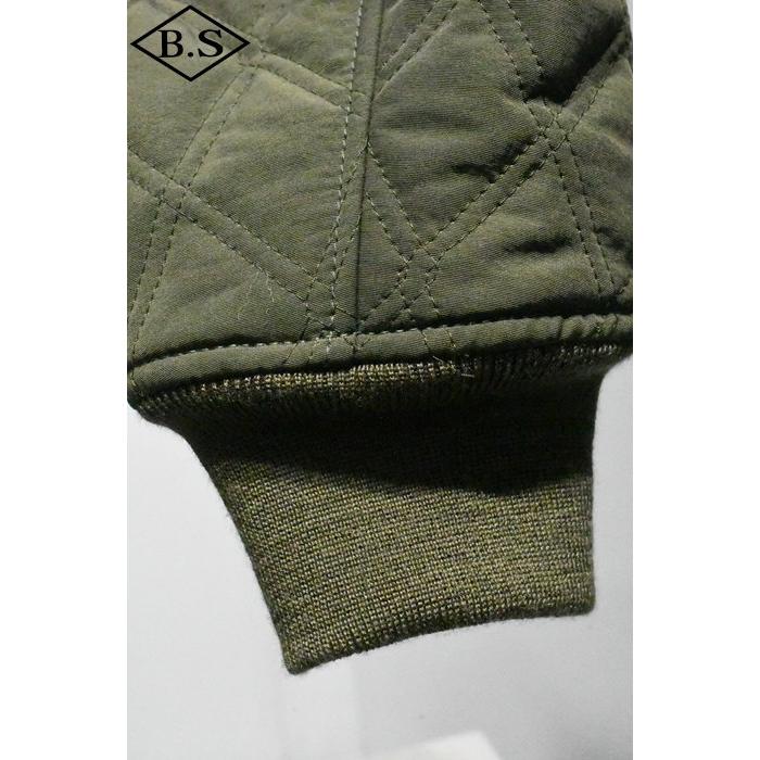 クッシュマン CUSHMAN アウター 21504 QUILTING FREEZERＦJAKET OLIVEの画像