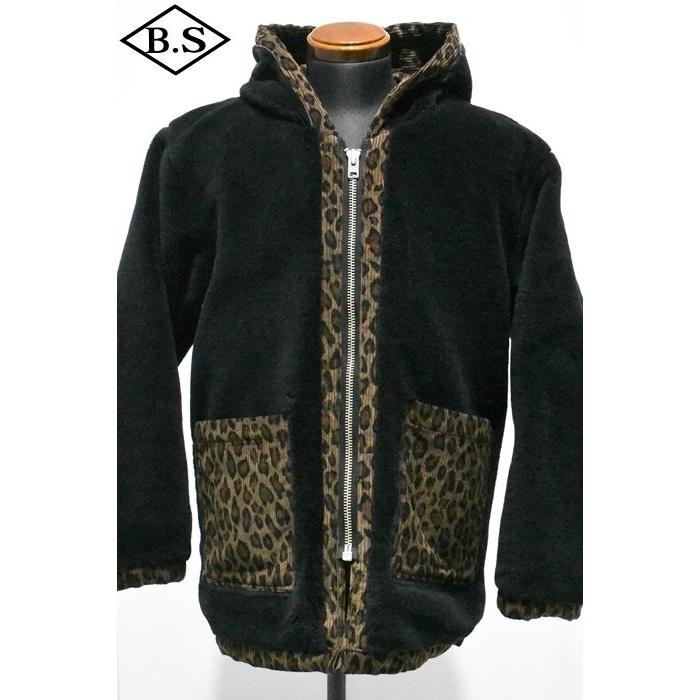 クッシュマン CUSHMAN マットソンズ MATTSONS アウター 61930 CORDUROY＆FLEECE BOA ZIP PARKA レオパードの画像