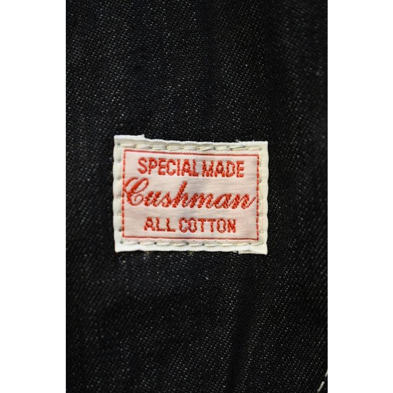 クッシュマン オーバーオール CUSHMAN 22251 DOUBLE KNEE OVERALL ダブルニーオーバーオール インディゴ 胴回り 股下 ワタリ 裾幅