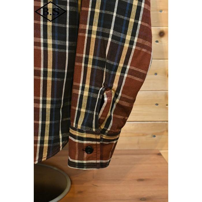 美USED Deluxeware HV-49 W.Vintage XL DELUXEWARE(デラックスウエア) ヘビーネルシャツ 