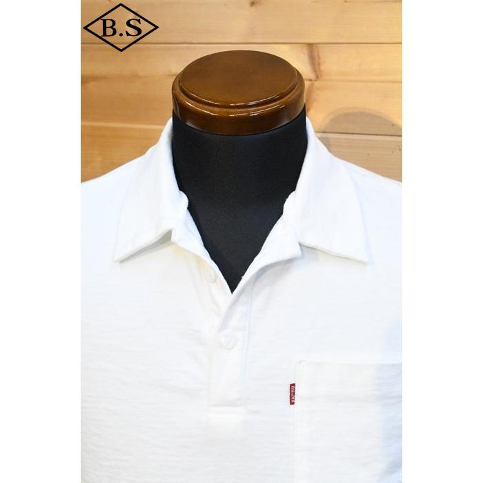 デラックスウエア(Deluxeware)ポロシャツ　ホワイト DELUXEWARE（デラックスウエア） ポロシャツ OCT-00 OPEN COLLAR WHITE