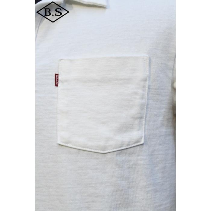デラックスウエア(Deluxeware)ポロシャツ　ホワイト DELUXEWARE（デラックスウエア） ポロシャツ OCT-00 OPEN COLLAR WHITE