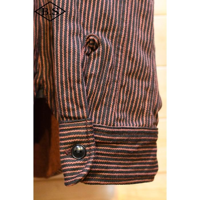 DELUXEWARE（デラックスウエア） 長袖シャツ HV-01 HICKORY NEL SHIRT