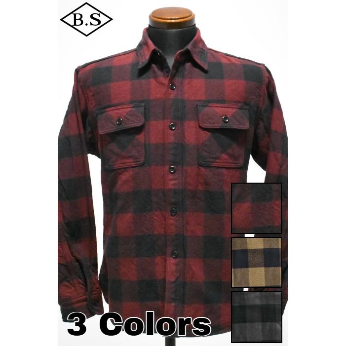 DELUXEWARE（デラックスウエア） 長袖シャツ HV-00A 50s BUFFALO CHECK