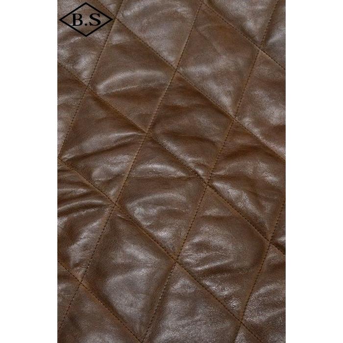 デラックスウエア DELUXEWARE レザージャケット 7648B Quilted Leather Shirtの画像
