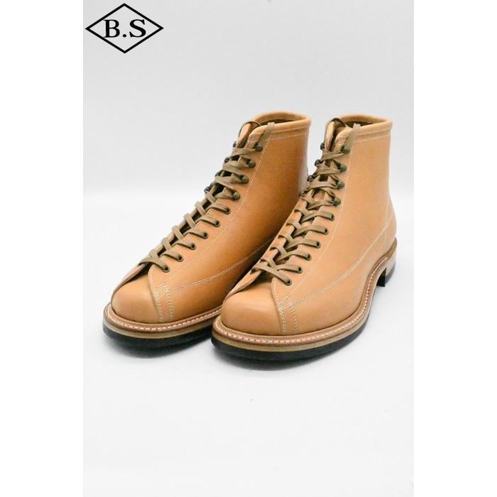 ダッパーズ ブーツ Dapper's LOT1152Classical Lineman Boots NATURAL（Horse Butt）の画像