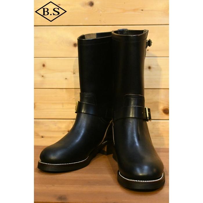 Dapper's エンジニアブーツ ブラック lot.1142 Dapper's Lot.1142 40's Style Engineer Boots クラシカルな