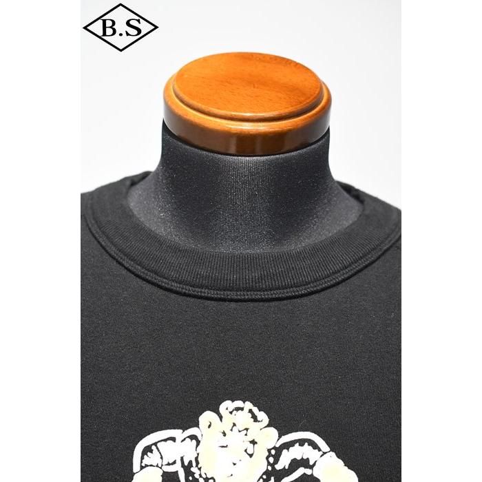 トップス Dapper's Crew Neck Sweat Flocky Print トップス Dapper's Crew Neck Sweat Flocky Print Dapper Crew