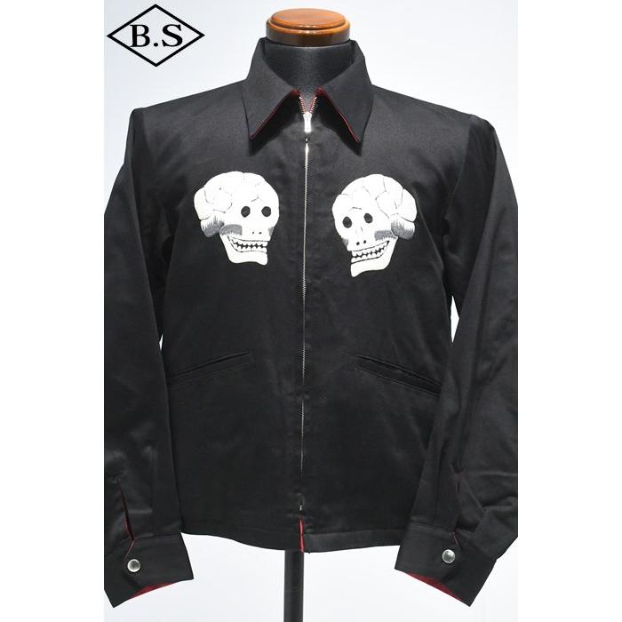 ダッパーズ Dapper's スカジャン LOT1754 Skull Bone Reversible
