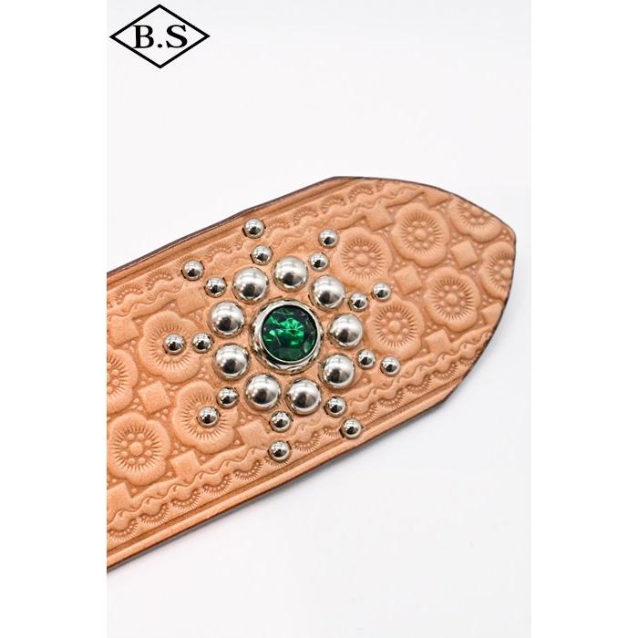 ダッパーズ Dapper’s ベルトLOT1791 1940’s Style Studs Belt Made by ACE WESTERN BELTSの画像