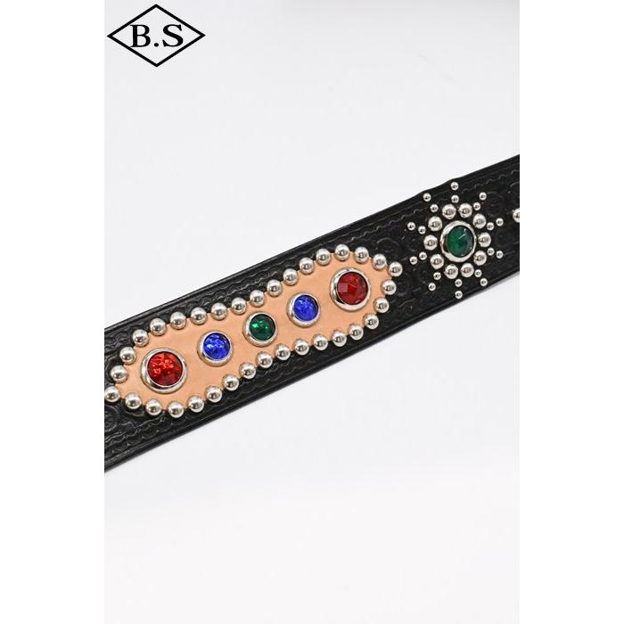 ダッパーズ Dapper’s ベルトLOT1791 1940’s Style Studs Belt Made by ACE WESTERN BELTSの画像