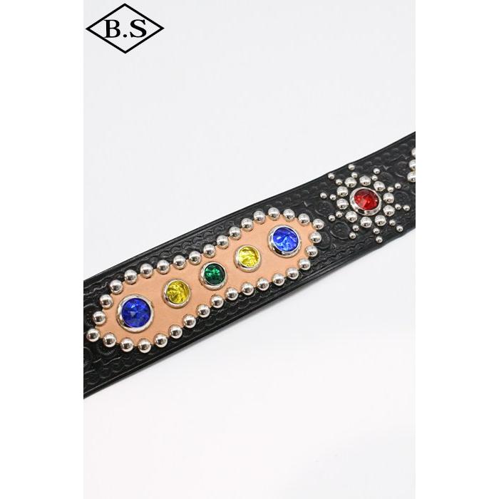 ダッパーズ Dapper’s ベルトLOT1791 1940’s Style Studs Belt Made by ACE WESTERN BELTSの画像