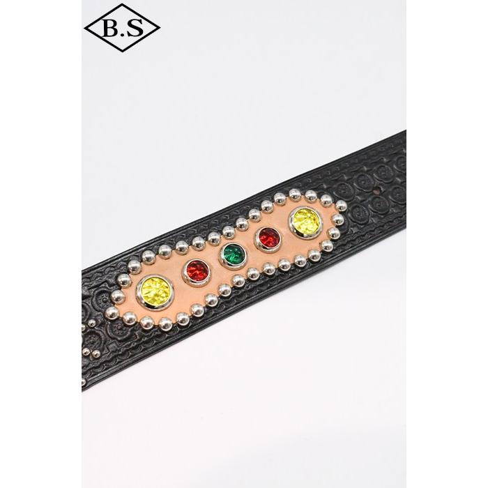 ダッパーズ Dapper’s ベルトLOT1791 1940’s Style Studs Belt Made by ACE WESTERN BELTSの画像