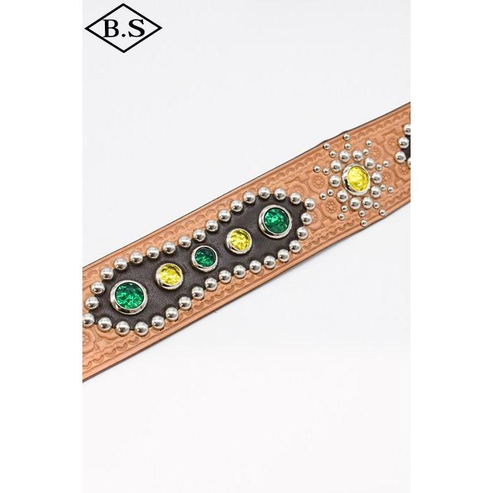 ダッパーズ Dapper’s ベルトLOT1791 1940’s Style Studs Belt Made by ACE WESTERN BELTSの画像
