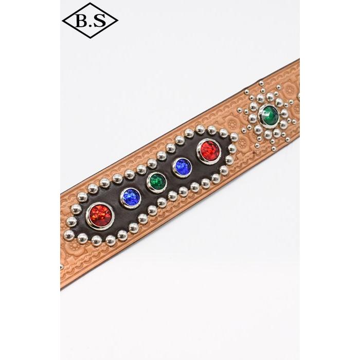 ダッパーズ Dapper’s ベルトLOT1791 1940’s Style Studs Belt Made by ACE WESTERN BELTSの画像