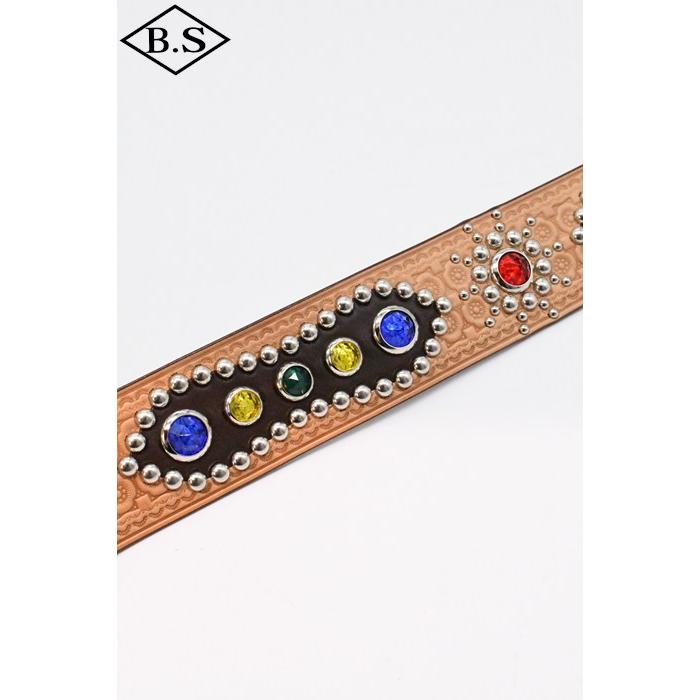ダッパーズ Dapper’s ベルトLOT1791 1940’s Style Studs Belt Made by ACE WESTERN BELTSの画像