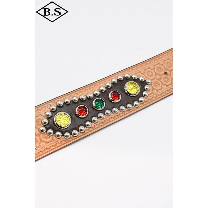 ダッパーズ Dapper’s ベルトLOT1791 1940’s Style Studs Belt Made by ACE WESTERN BELTSの画像