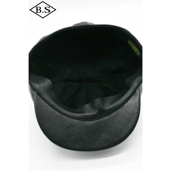 Dapper’s ダッパーズ　ブラックレザーキャスケット ダッパーズ 40's スタイル クラシックホースハイドレザーキャスケット