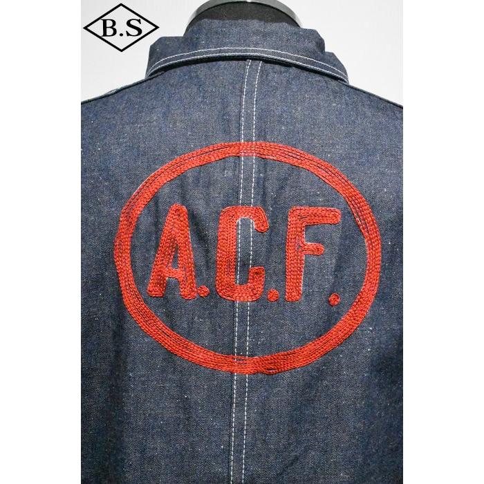 ダッパーズ Dapper’s デュラビルト DURA-BILT アウター Lot.251 N CST "A.F.C" One Piece Suits EMBROIDERY CUSTOM MODEL (10oz INDIGO DENIM)の画像