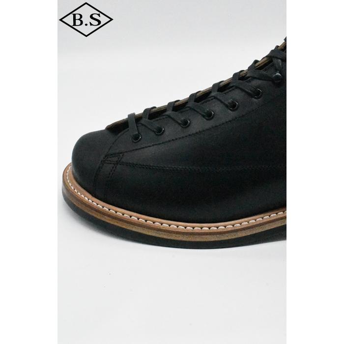 ダッパーズ Dapper's ブーツ LOT1152 Classical Lineman Boots R.BLACK（Brown Base/Horse Butt）の画像