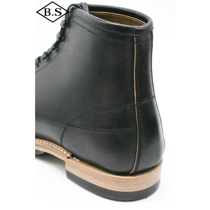 ダッパーズ Dapper's ブーツ LOT1152 Classical Lineman Boots R.BLACK（Brown Base/Horse Butt）の画像
