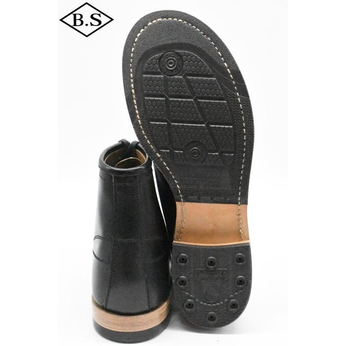 ダッパーズ Dapper's ブーツ LOT1152 Classical Lineman Boots R.BLACK（Brown Base/Horse Butt）の画像