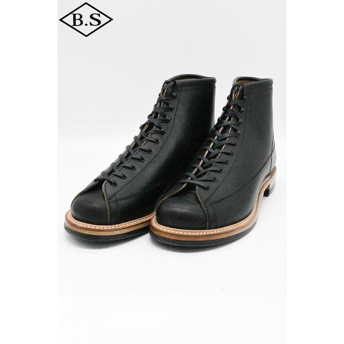 ダッパーズ Dapper's ブーツ LOT1152 Classical Lineman Boots R.BLACK（Brown Base/Horse Butt）の画像