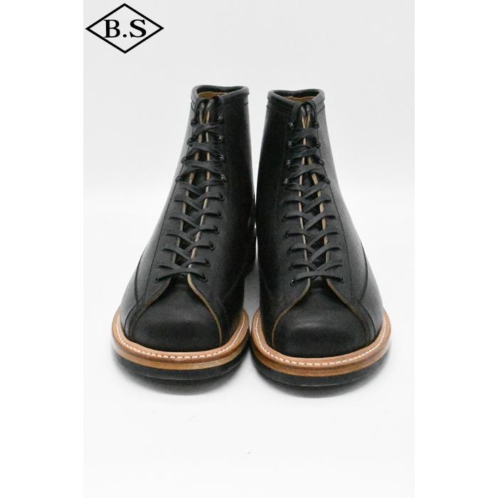 ダッパーズ Dapper's ブーツ LOT1152 Classical Lineman Boots R.BLACK（Brown Base/Horse Butt）の画像