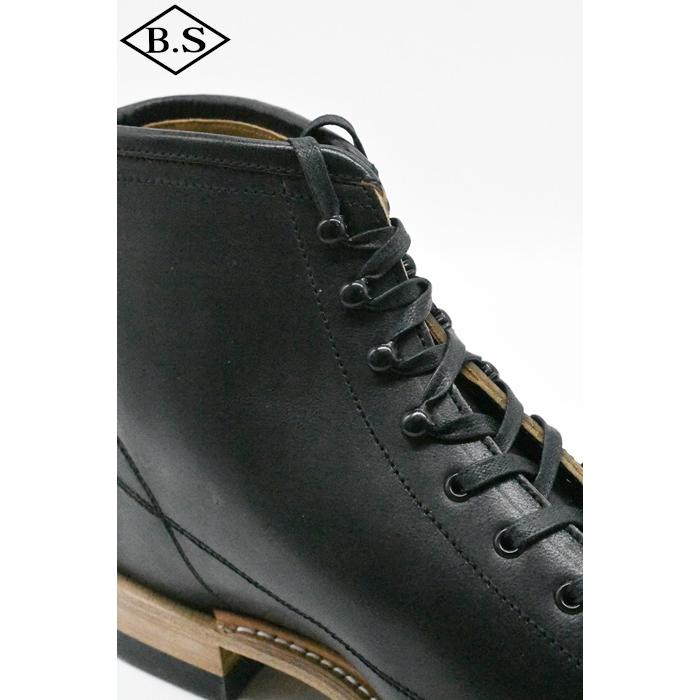 ダッパーズ Dapper's ブーツ LOT1152 Classical Lineman Boots R.BLACK（Brown Base/Horse Butt）の画像