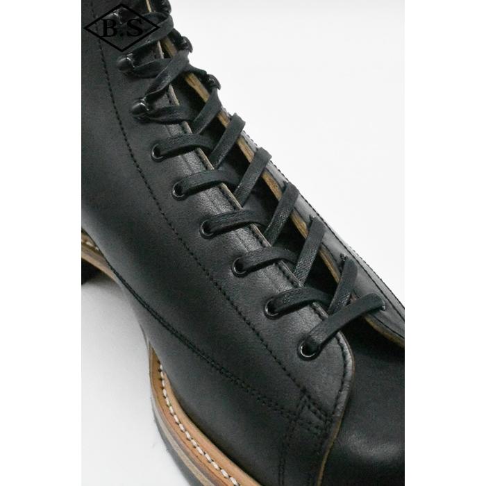 ダッパーズ Dapper's ブーツ LOT1152 Classical Lineman Boots R.BLACK（Brown Base/Horse Butt）の画像