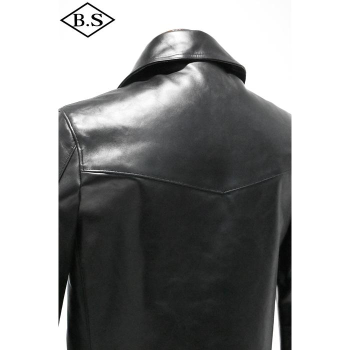 ファインクリーク＆コー レザージャケット FINECREEK＆CO ACJK032 Edward Heavy Weight Blackの画像