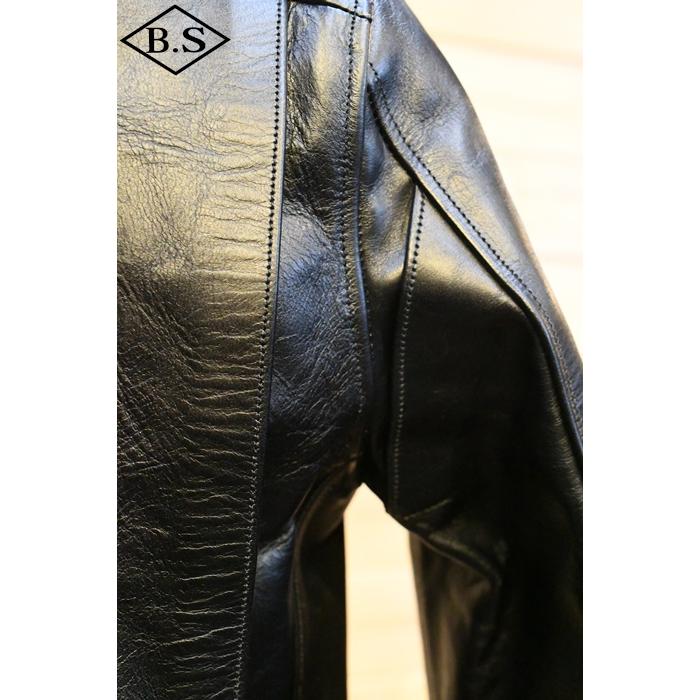ファインクリーク＆コー FINECREEK＆CO レザージャケット ACJK029 Anderson Black アンダーソンの画像
