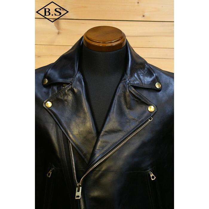 ファインクリーク＆コー FINECREEK＆CO レザージャケット ACJK029 Anderson Black アンダーソンの画像