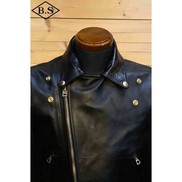 ファインクリーク＆コー FINECREEK＆CO レザージャケット ACJK029 Anderson Black アンダーソンの画像