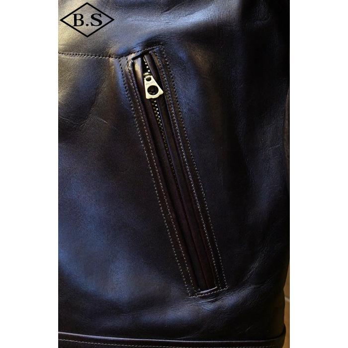 ファインクリーク＆コー FINECREEK＆CO レザージャケット ACJK029 Anderson Brown アンダーソンの画像