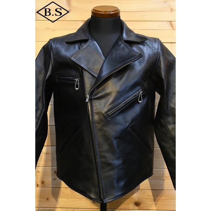 FINE CREEK & CO 黒 レザージャケット　サイズ42 FINE CREEK LEATHERS/ファインクリークレザーズ】「Leather Jacket