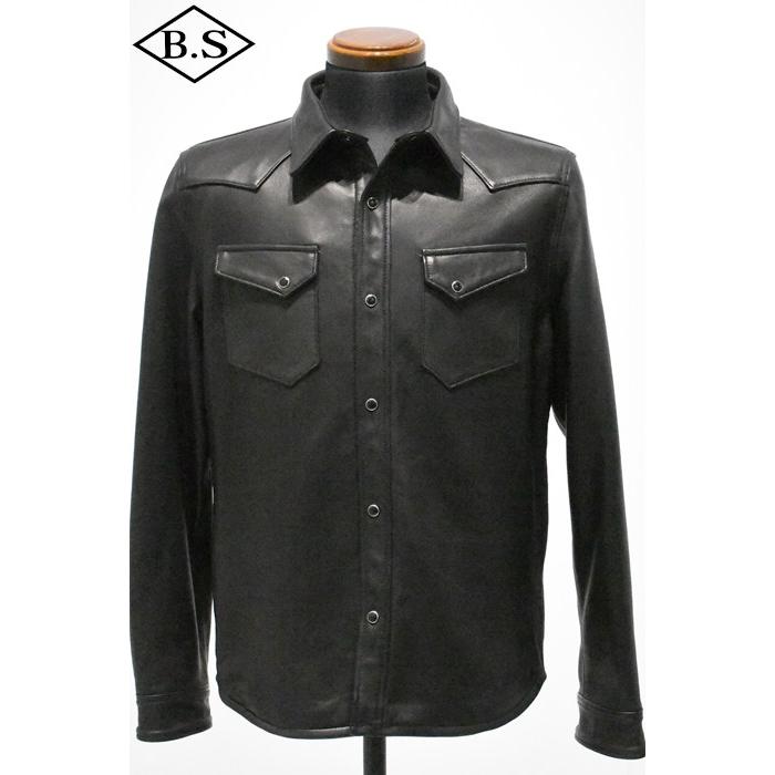 ファインクリークレザーズ FINE CREEK ＆CO レザージャケット ACST001 HANK ブラック大きいサイズの画像