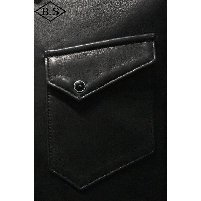 ファインクリークレザーズ FINE CREEK ＆CO レザージャケット ACST001 HANK ブラック大きいサイズの画像