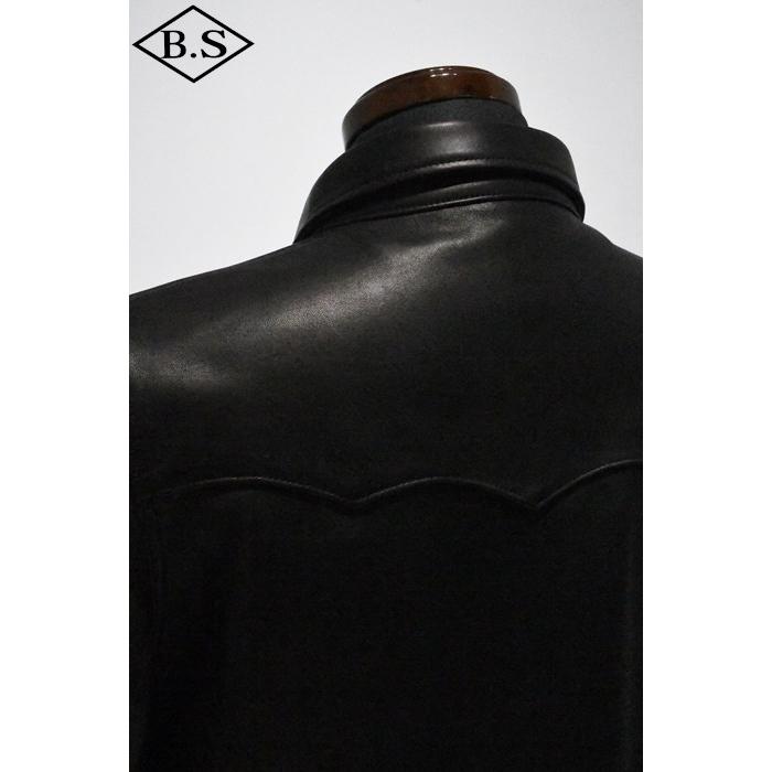 ファインクリークレザーズ FINE CREEK ＆CO レザージャケット ACST001 HANK ブラック大きいサイズの画像