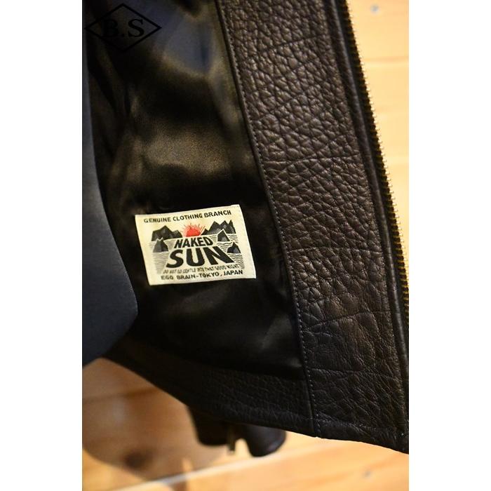 BLACKGOATSKIN NAKEDSUN ネイキッドサンレザー 38未使用品 NAKED SUN / PROMISED LAND GOATSKIN【BLACK】 | ・ ・