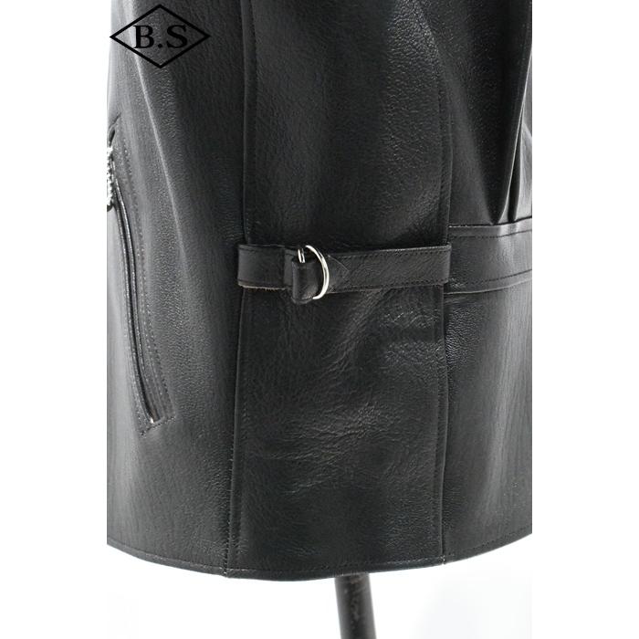ファインクリーク＆コー FINECREEK＆CO レザージャケット ACJK062 Arrow Goat BLACKの画像